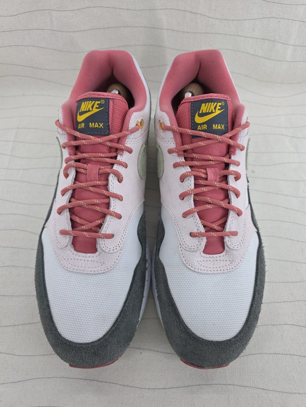 Nike Mens Air Max 1 Easter Celebration Leather Sneakers Shoes FZ4133-640 Sz 13 - Picture 3 of 12